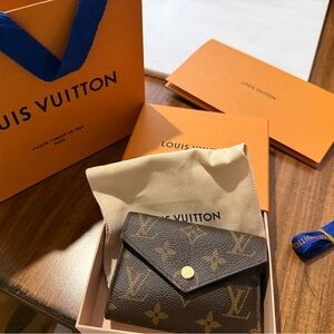 Louis Vuitton Dark Brown Monogram Victorine Wallet